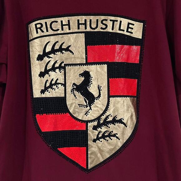 Makobi Rich Hustle Tee Shirt - Picture 2 of 7